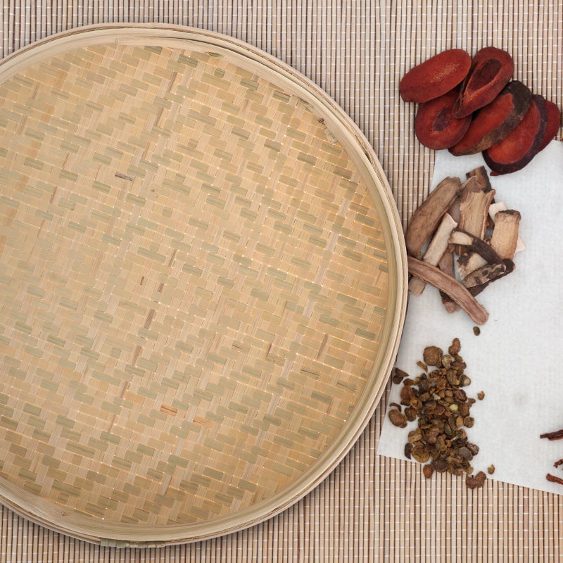 Woven Drying Tray Drying Food Fruit Basket Multi-functional Food Snacks Tray - Image 2
