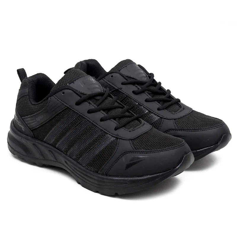 أسيان Lightweight Black Sneakers for Men and Boys