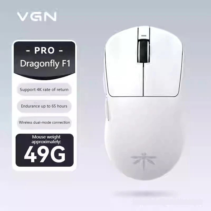 ز ن V  ماوس VGN Dragonfly F1 - بيج - Image 1