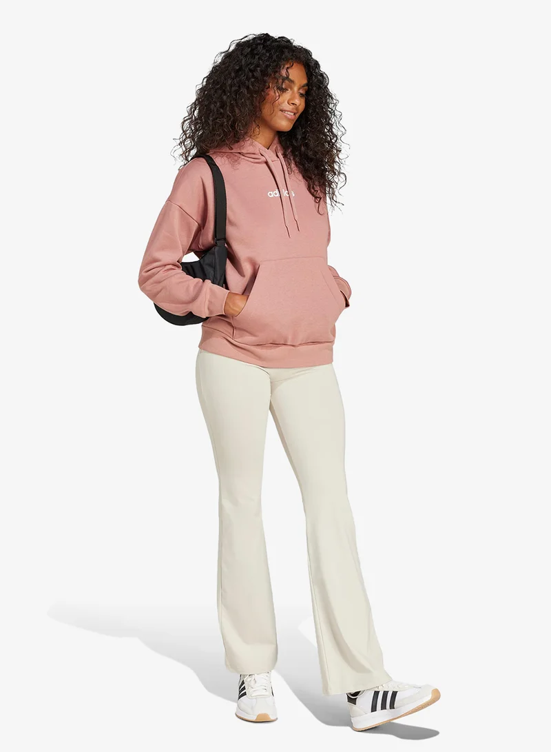 Adidas WONALU/WHITE Essential Small Logo Flared Leggings for Women | Best Price UAE