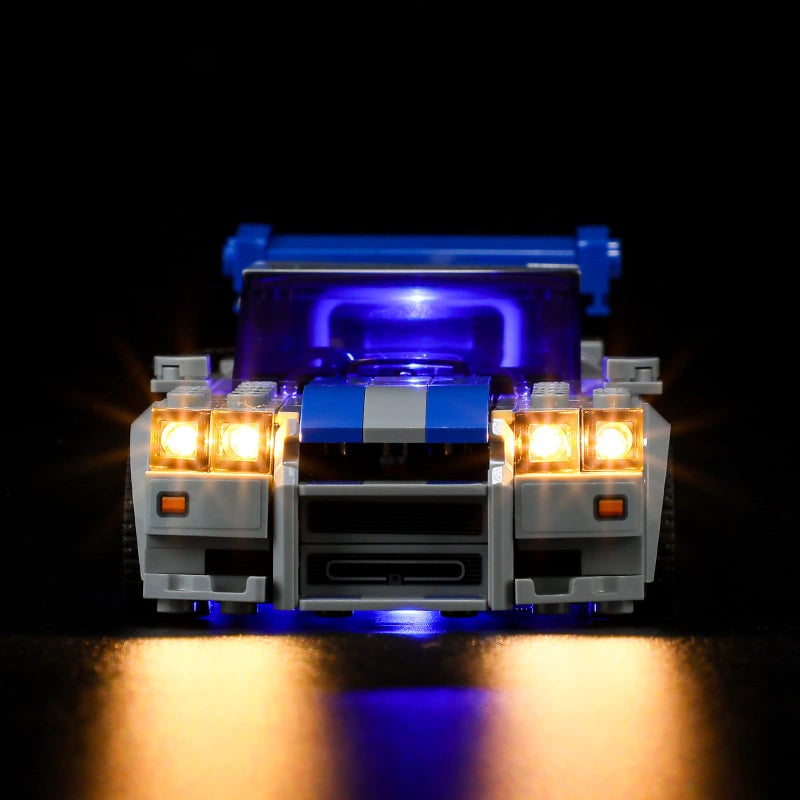 BRIKSMAX مجموعة إضاءة LED من BRIKSMAX لليغو-76917 2 سريع 2 غاضب نيسان سكايلاين GT-R (R34) - متوافقة مع نموذج كتل بناء ليغو - لا تشمل مجموعة ليغو - Image 3