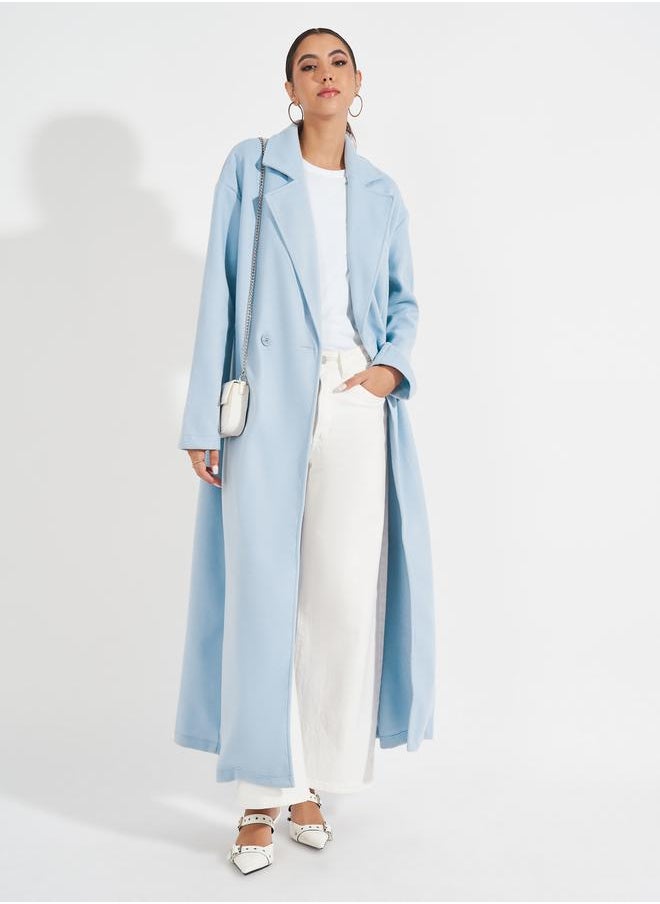 Styli - Regular Fit Maxi Length Wool Like Buttoned Coat - Image 1