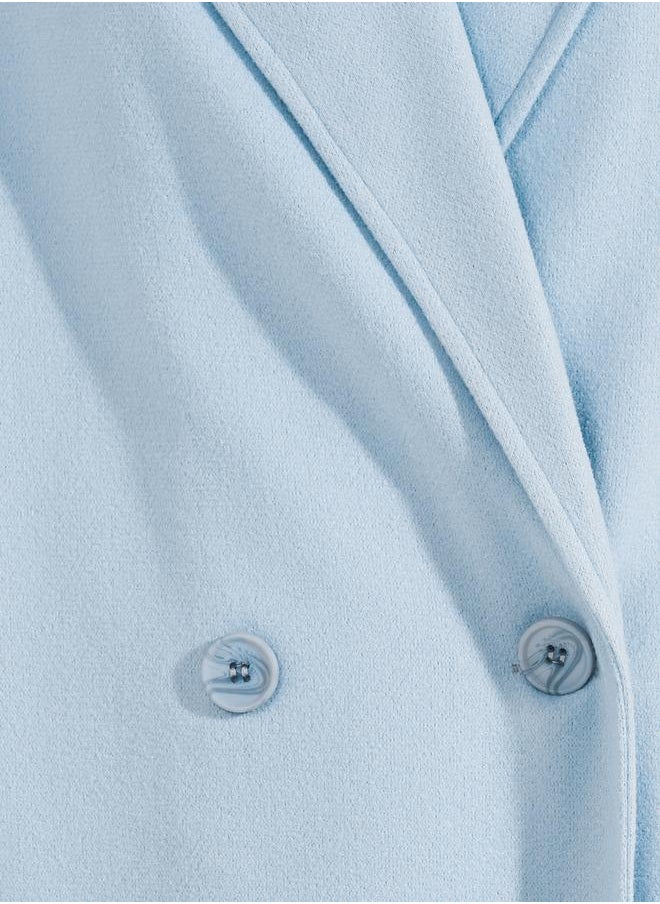 Styli - Regular Fit Maxi Length Wool Like Buttoned Coat - Image 1
