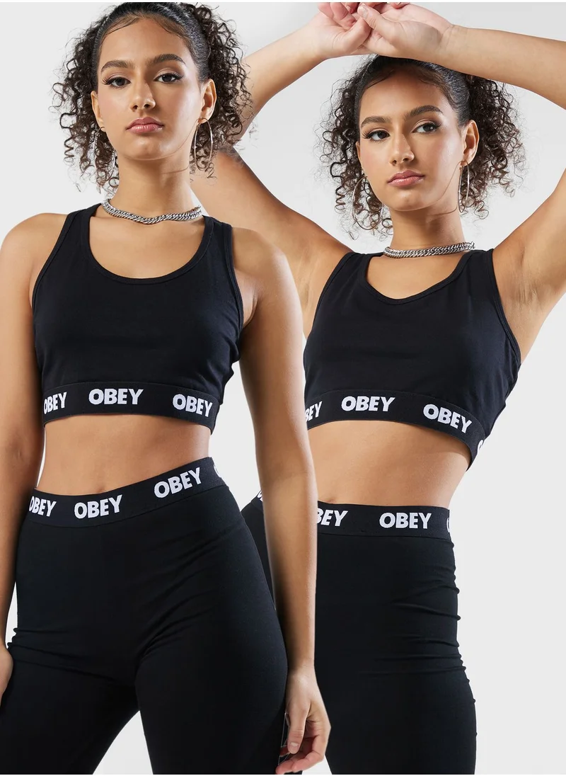 OBEY 2 Pack Logo Bralette