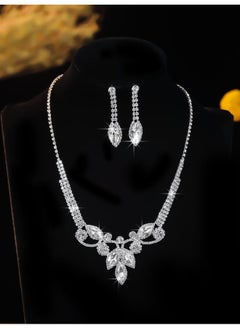 نيبمينينت Europe And The United States Necklace Suit Earrings Jewelry Banquet Dress Chain Fashion Joker Bridal 