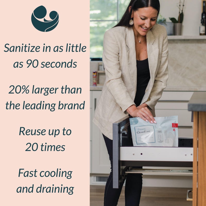 Ameda CleanEase Microwave Steam Sanitization Bags, 7 Count - Image 2