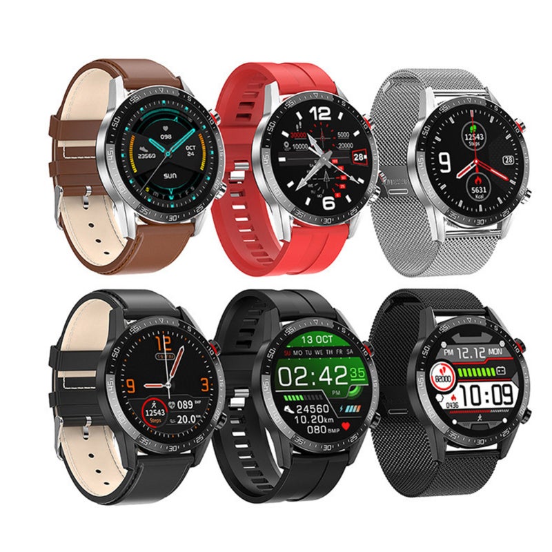 Smartwatch: 1.3-Inch HD Touchscreen Brown - Waterproof Design Fitness Tracker for Swimming Outdoor Activities Health Monitoring On-The-Go Use - Image 4