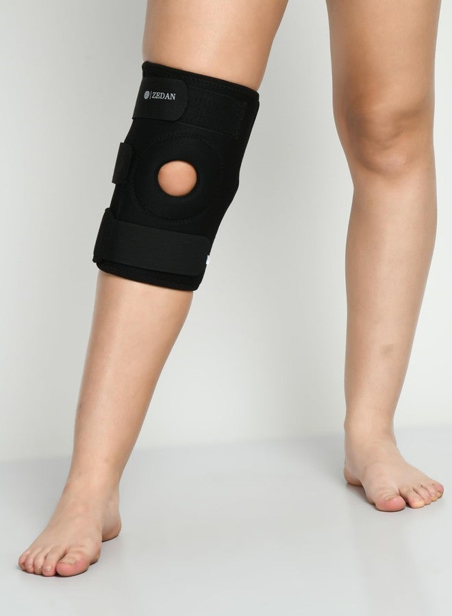 ZEDAN Knee Support For Men Knee Caps For Women Knee Cap For Men Knee Support For Women Knee Brace For Knee Pain Relief Products, gym (OPEN PATELLA, L) - Image 2
