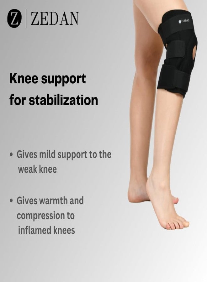 ZEDAN Knee Support For Men Knee Caps For Women Knee Cap For Men Knee Support For Women Knee Brace For Knee Pain Relief Products, gym (OPEN PATELLA, L) - Image 3