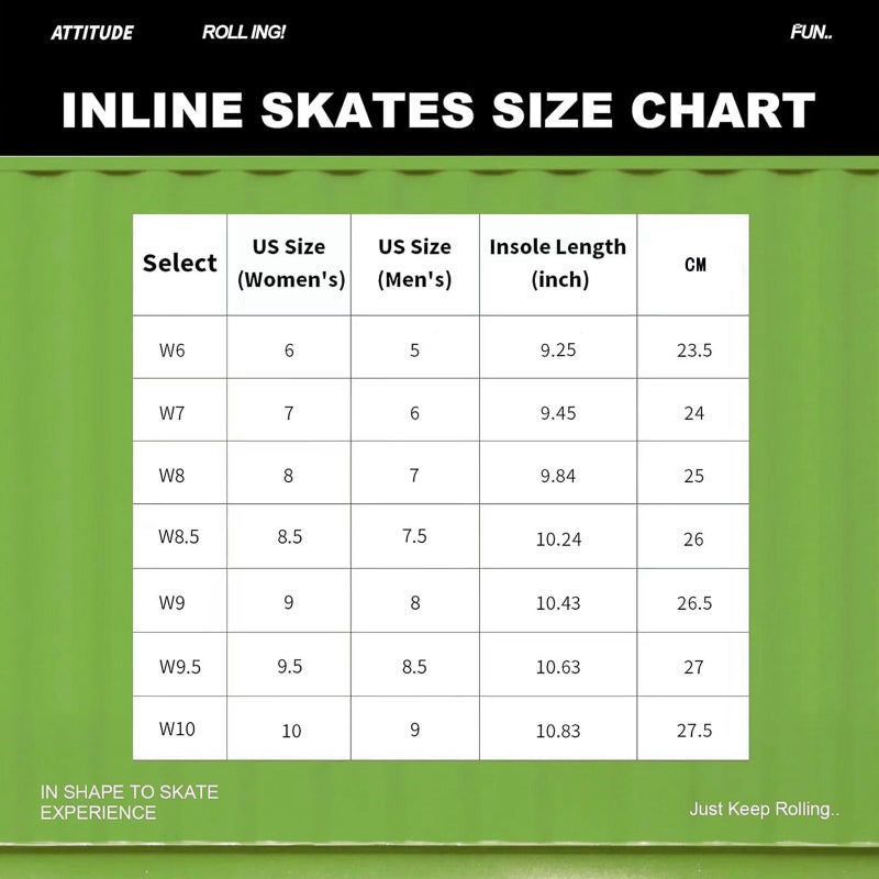 RollingBunny Inline Skates for Women Girls - Adult Inline Skates for Outdoor and Indoor, with Durable Outer Shell and Ankle Support, ABEC-7 Bearings, Solid and Comfortable - Image 5