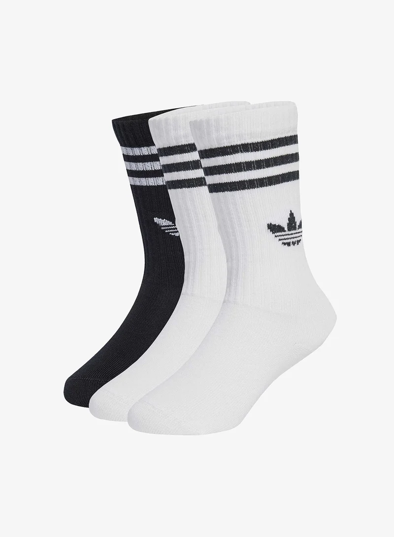 adidas Originals Kids 3 Pack Crew Socks