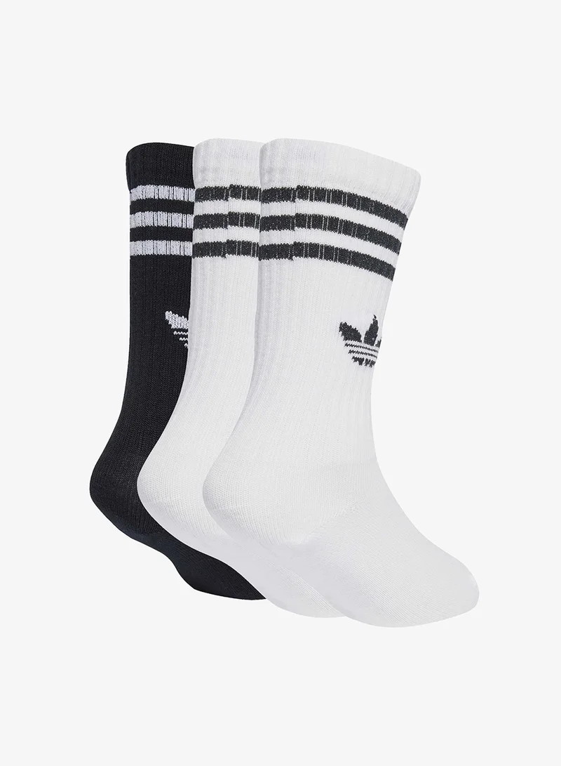 adidas Originals Kids 3 Pack Crew Socks
