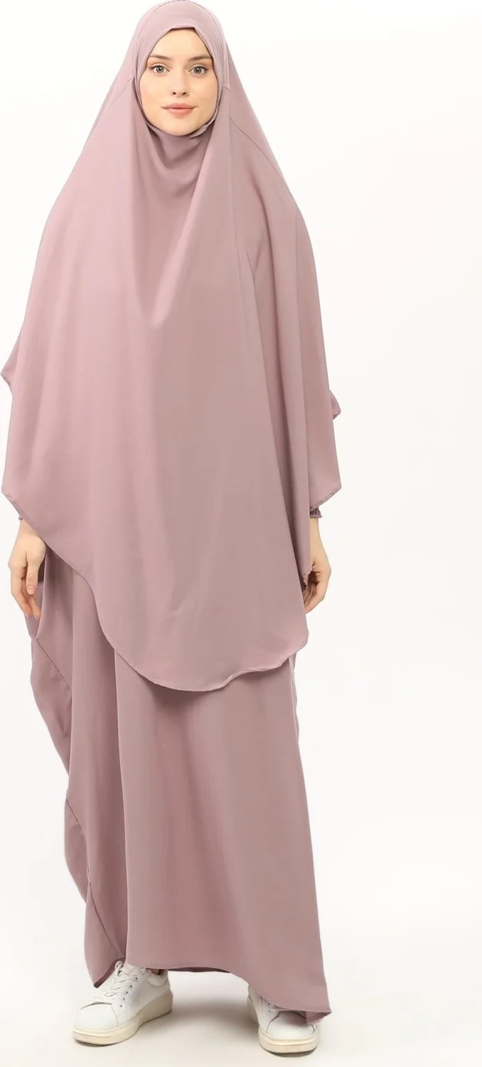 Altobeh Sultanbas Nikapli Chador Jilbab Khimar Abaya Elastic Sleeve Judge Collar Veiled Abaya Medina Silk