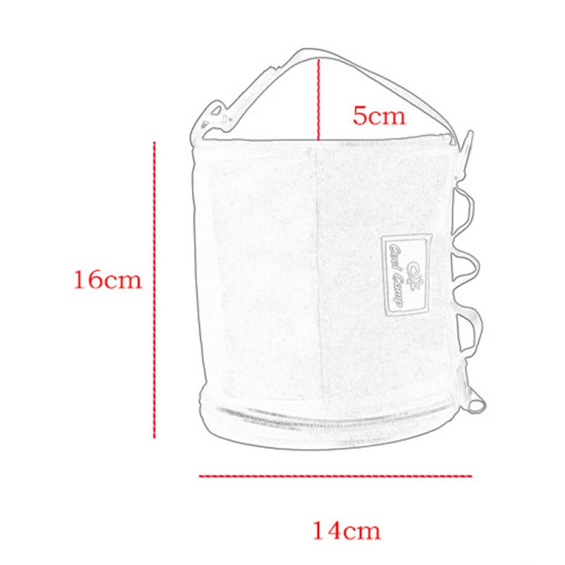 Hanging Roll Paper Bag: Khaki Oxford Cloth - Compact Space-Saving Design, Durable Weather-Resistant Cover for Outdoor Camping, Hiking, Home Use - Image 3