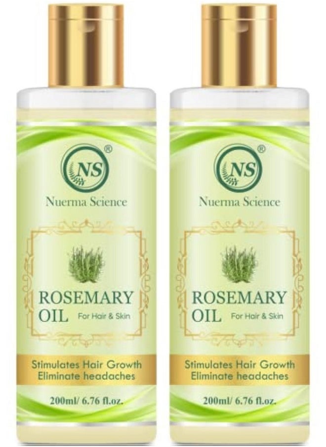 Nuerma Science - Rosemary Oil (Hair Oil) 400 Ml (Pack Of 2, 200 Ml Each) - Image 1