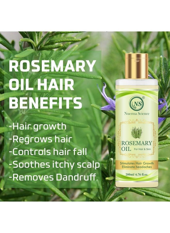 Nuerma Science - Rosemary Oil (Hair Oil) 400 Ml (Pack Of 2, 200 Ml Each) - Image 1
