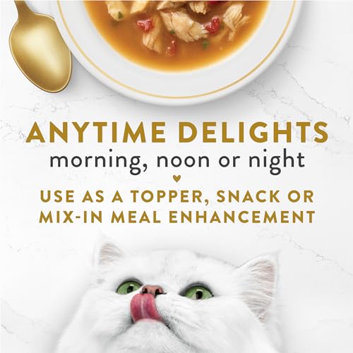 Fancy Feast Purina Fancy Feast Lickable Wet Cat Food Broth Topper Seafood Bisque and Accents of Real Crab - (Pack of 16) 1.4 oz. Pouches - Image 4