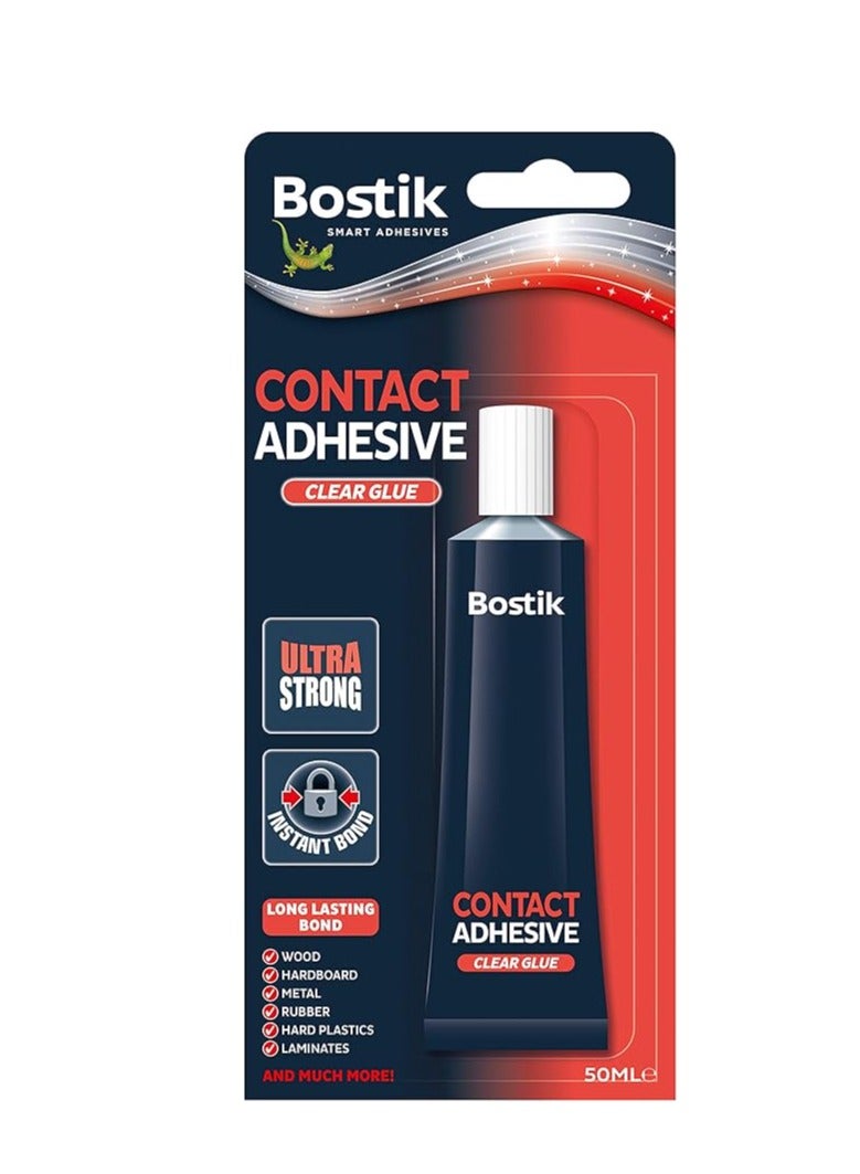 Bostik Contact Adhesive Clear Glue 50ml Content - Image 1