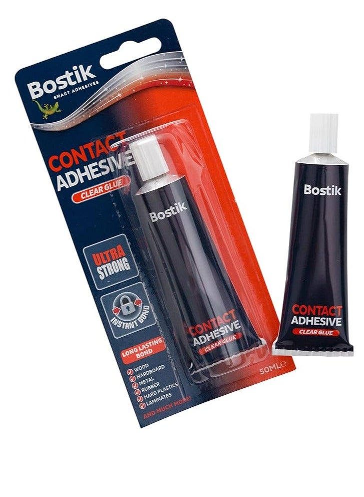 Bostik Contact Adhesive Clear Glue 50ml Content - Image 3