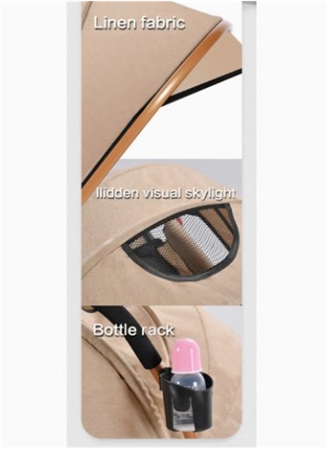 WinHolder Winholder ,Two Way Push Portable Infant Adjustable Foldable Baby Stroller, Push Stroller and Baby Cart With Handles, Safety Harness, Storage Basket, Stroller Tray And Cup Holder,To keep You Safe  - Image 4