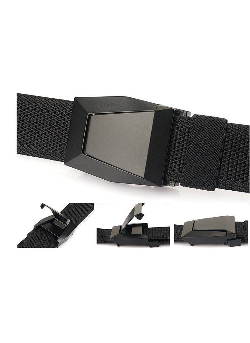 SYOSI - Nylon Stretch Belt, Elastic Belt Men, Tactical Belt for Men, Stretch Golf Belt, Hiking Rigger Webbing Work Belt with Heavy Duty Quick Release Buckle, Jeans Woven Elastic Belt - Image 1