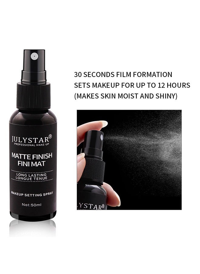 Julystar - 24 Hr Lock Setting Mist, Make up fixer Spray, Keeps Face Makeup from Melting And Fading, Mattifying, Blurring And Oil Absorbing Face Spray, Transfer-proof And Mask Friendly - Image 1