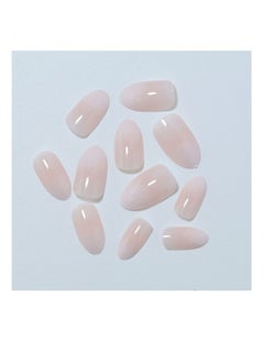 nail 24 Pcs False Nails Salon Acrylic French Salon Like Press on Nails Short No Fade Out Seamless Glue Design for Salons and DIY on Nails Natural Delicate Comfortablefor Nail The Middle East Girl pink  - Image 3