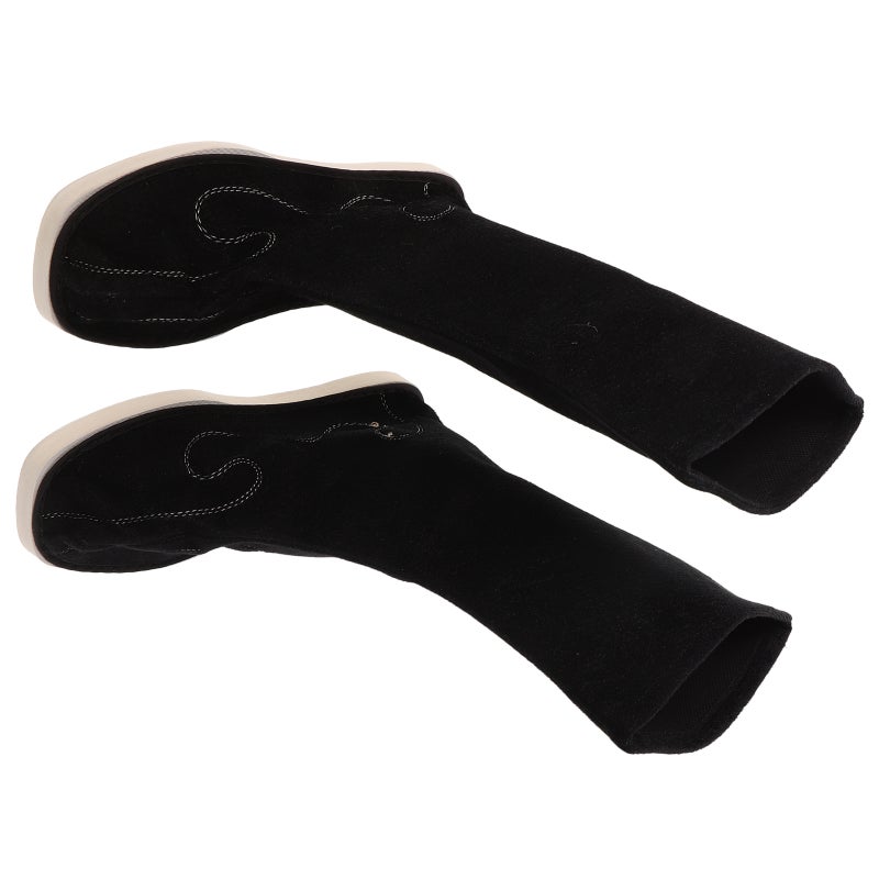 1 Pair Men Shoes Chinese Ancient Tradition Boots Embroidered Han Costume Boots Kung Fu Cosplay Shoes Black Size 40 - Image 5