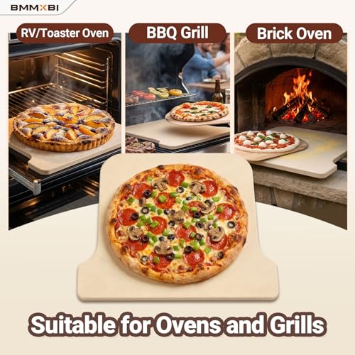 BMMXBI Cordierite Stone Baking Board Replacement for Ooni Koda 16 Gas Pizza Oven, Pizza Stone for Ooni 16 Pizza Oven, Pizza Baking Board Replacement for Ooni Koda 16, Ceramic Baking Stone Accessories - Image 5