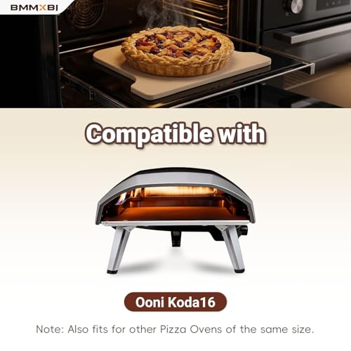 BMMXBI Cordierite Stone Baking Board Replacement for Ooni Koda 16 Gas Pizza Oven, Pizza Stone for Ooni 16 Pizza Oven, Pizza Baking Board Replacement for Ooni Koda 16, Ceramic Baking Stone Accessories - Image 3