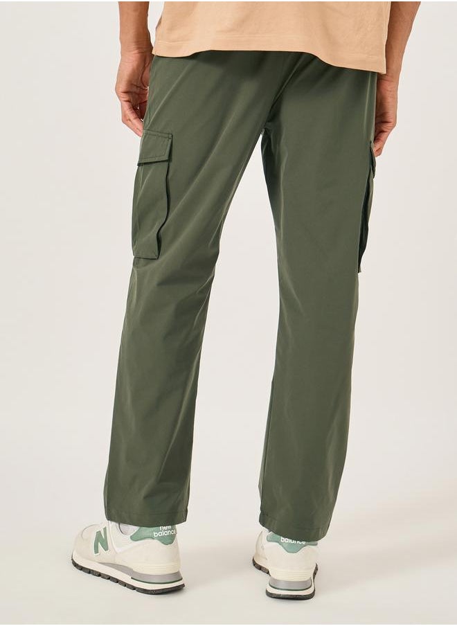 Fort Collins Men Solid Straight Leg Cargo Pants  - Image 4