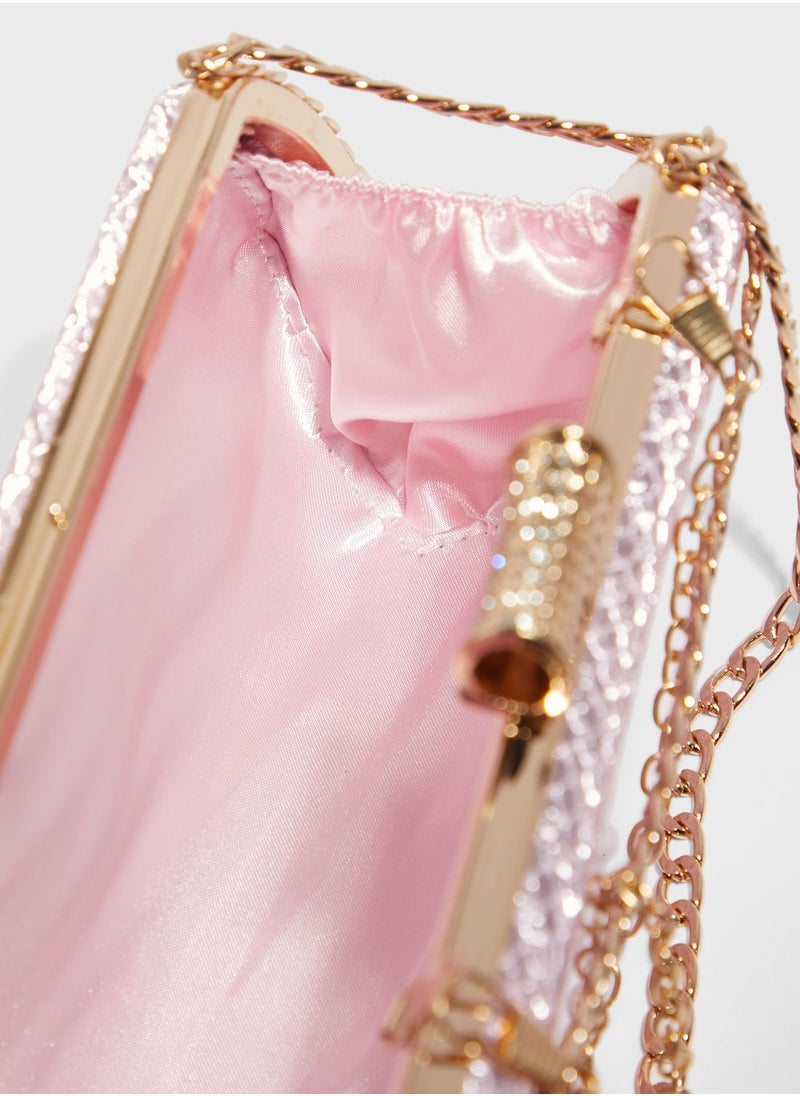 Ella Limited Edition - Iridescent Clutch With Chain - Image 1