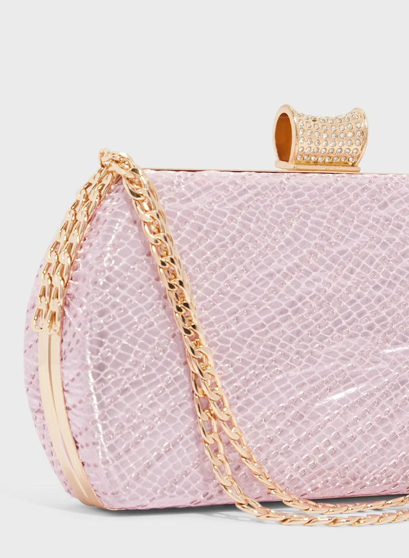 Ella Limited Edition Iridescent Clutch With Chain