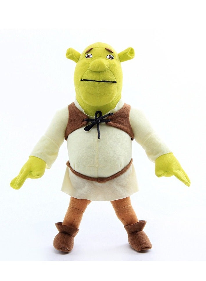 30cm-38cm Anime Uglying Cute Monster Shrek Plush Toy, Green Ogre Figurine Soft Stuffed Doll with Super Soft Short Fleece and PP Cotton Filling  - Image 1