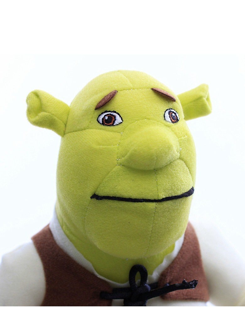 30cm-38cm Anime Uglying Cute Monster Shrek Plush Toy, Green Ogre Figurine Soft Stuffed Doll with Super Soft Short Fleece and PP Cotton Filling  - Image 3