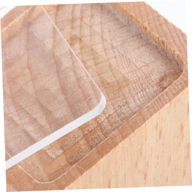 Wooden Business Card Holder Price Tag Stand Tabletop Display Base Sign Multipurpose Use - Image 4
