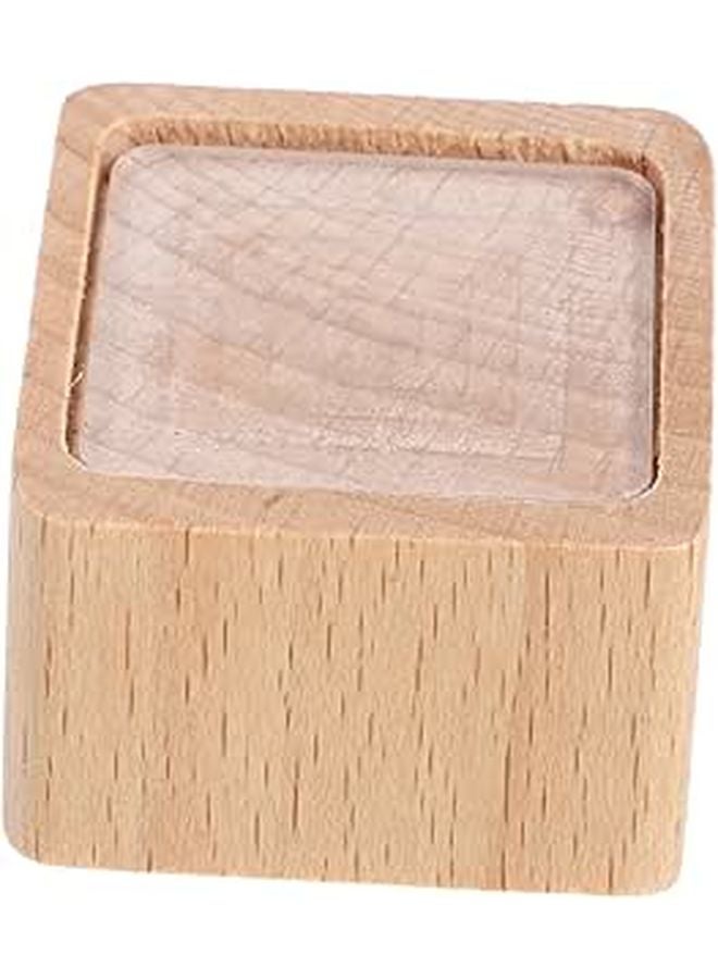 Wooden Business Card Holder Price Tag Stand Tabletop Display Base Sign Multipurpose Use - Image 1