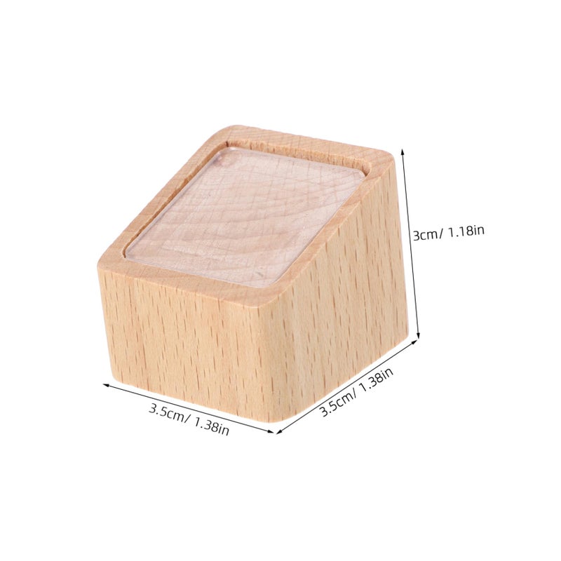 Wooden Business Card Holder Price Tag Stand Tabletop Display Base Sign Multipurpose Use - Image 3
