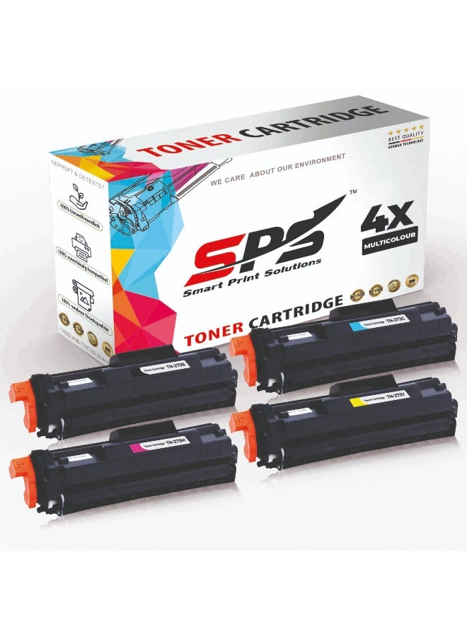 Smart Print Solutions SPS Compatible Toner Cartridges for Brother | TN-273 | 4x Multicolor | Upto Yield 3,000 Pages - Image 1
