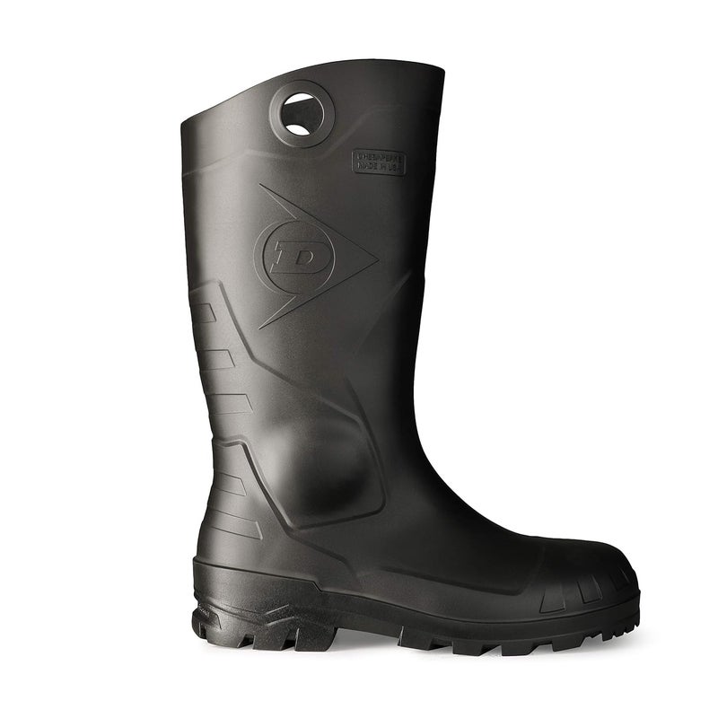 DUNLOP Chesapeake Rubber Boots for Men & Women – PVC - Waterproof - Lightweight Garden, Fishing & Rain Boots with Soft Toe and Wide Calf – Black – Size 3–15 - Image 4