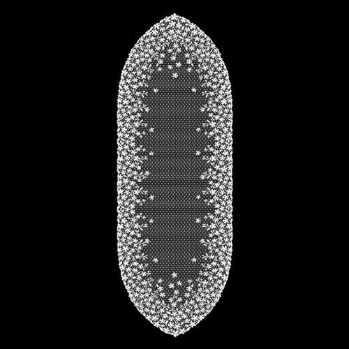 Heritage Lace, Ecru Blossom 12x54 Runner, 12 inch by 54 inch (BL-1254E) - Image 2