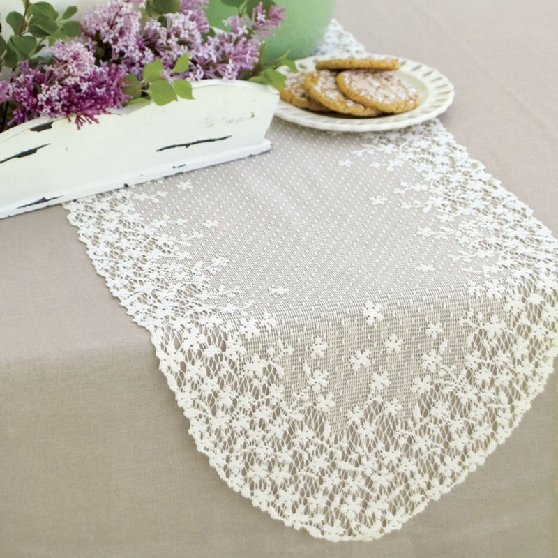 Heritage Lace, Ecru Blossom 12x54 Runner, 12 inch by 54 inch (BL-1254E) - Image 4