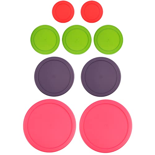 MRX Solutions Replacement Lids for Pyrex Glass Food Storage Containers Round (2) 7202-PC 1 Cup Red (3) 7200-PC 2 Cup Green (2) 7201-PC 4 Cup Purple (2) 7402-PC 6/7 Cup Fuchsia - Image 5