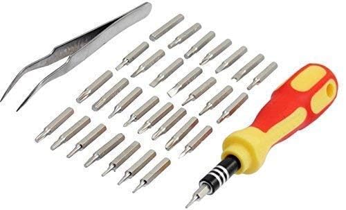 SP Electron Jackly Magnetic Screwdriver 31 in 1 Tool Kit - Yellow  - Image 1