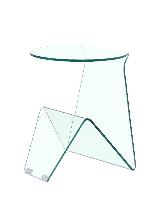 الجدول النهائي الزجاجي الحديث الأنيق والجدول الجانبي: المساحة - توفير العجائب لمنزلك - Image 4