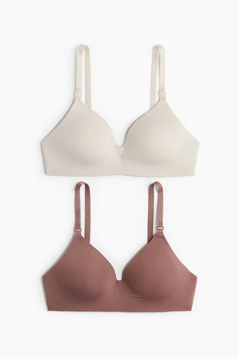 اتش اند ام حمالات صدر مبطنة لفترة الرضاعة من ماما - عبوة من قطعتين