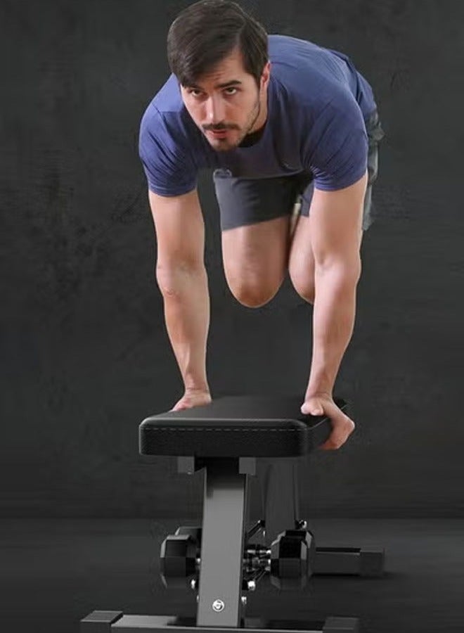 keke Adjustable Height Semi Commercial Sit Up Exercise Bench - Image 4