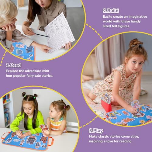 CHEFAN 12 Pack Felt Board Bible Stories PiecesFlannel Board Stories for Preschool Activities Included a Felt Bag - Image 5