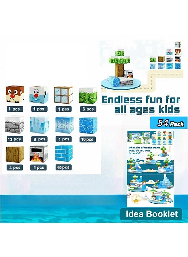 Forest Magnetic Blocks Set Woodland Adventure Building Tiles for Kids Sensory Training Educational Toy - Image 1