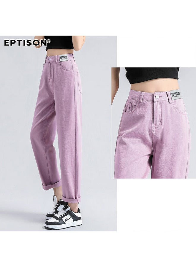 EPTISON Yipin Tiancheng High Waist Jeans Women Spring/Summer Season High-Waisted Slimming Loose-Fit All-Match Wide-Leg Cropped Trousers For Petite Women - Image 5